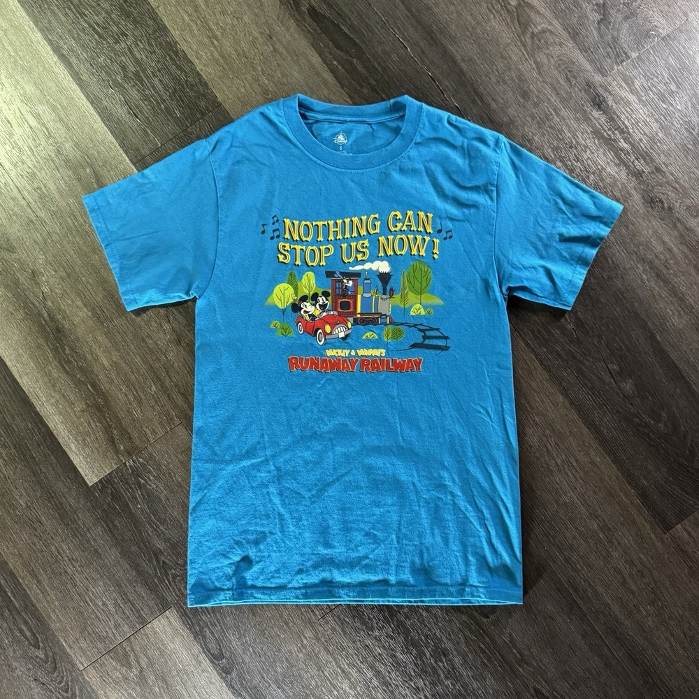 Disneyland Resort Nothing Can Stop Us Now! Runaway Railroad Adult T-Shirt S
